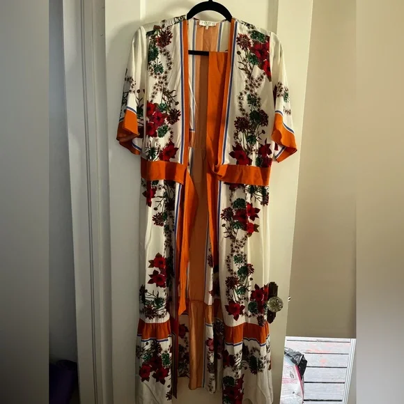 Sandro silk kimono dress - Picture 2 of 5